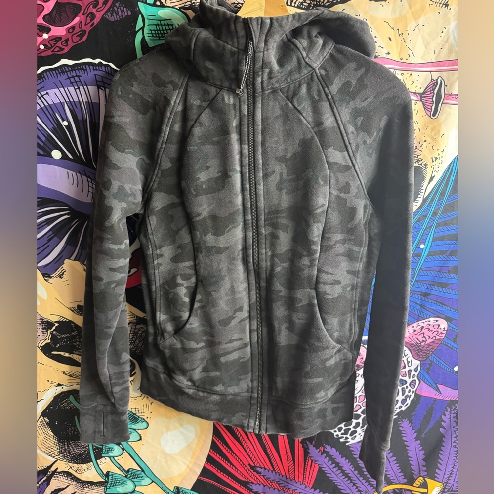 Grey camo lululemon hoodie